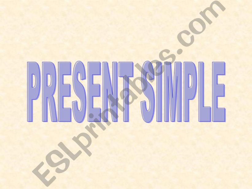 Present Simple presentation powerpoint