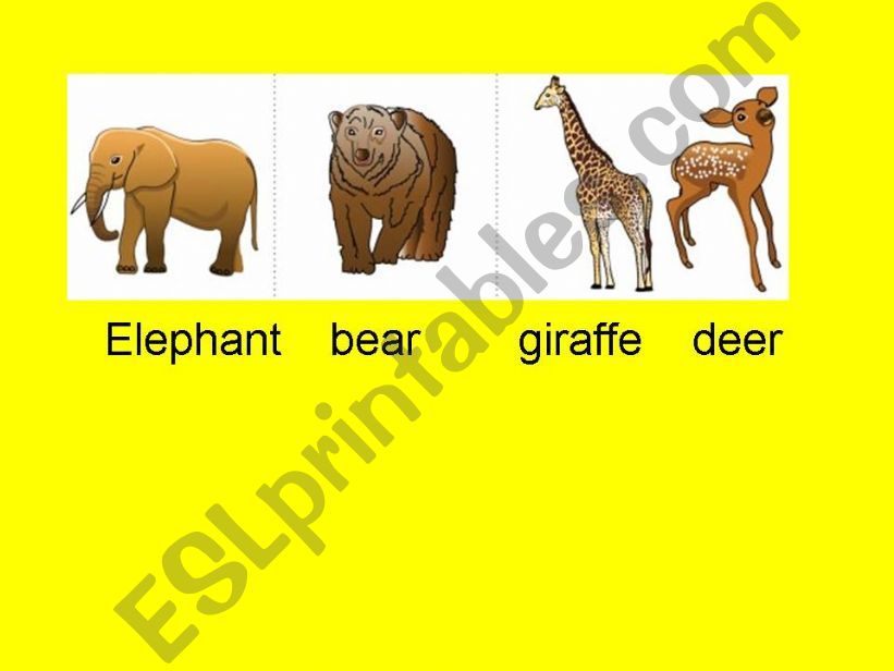 animals powerpoint