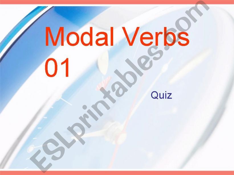 Modal Verbs 01 powerpoint