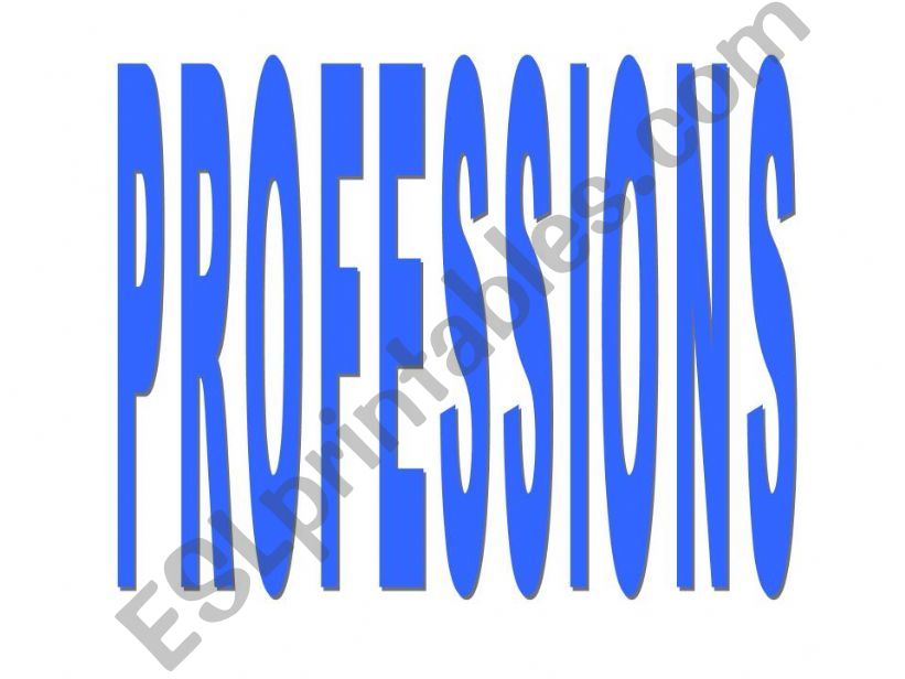 Professions - 2 powerpoint