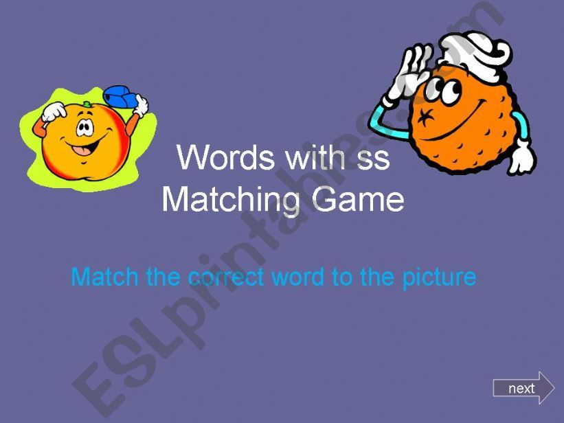 Words with Double S powerpoint