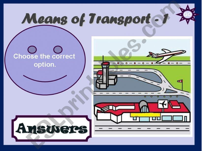 MEANS OF TRANSPORT - GAME (1) powerpoint