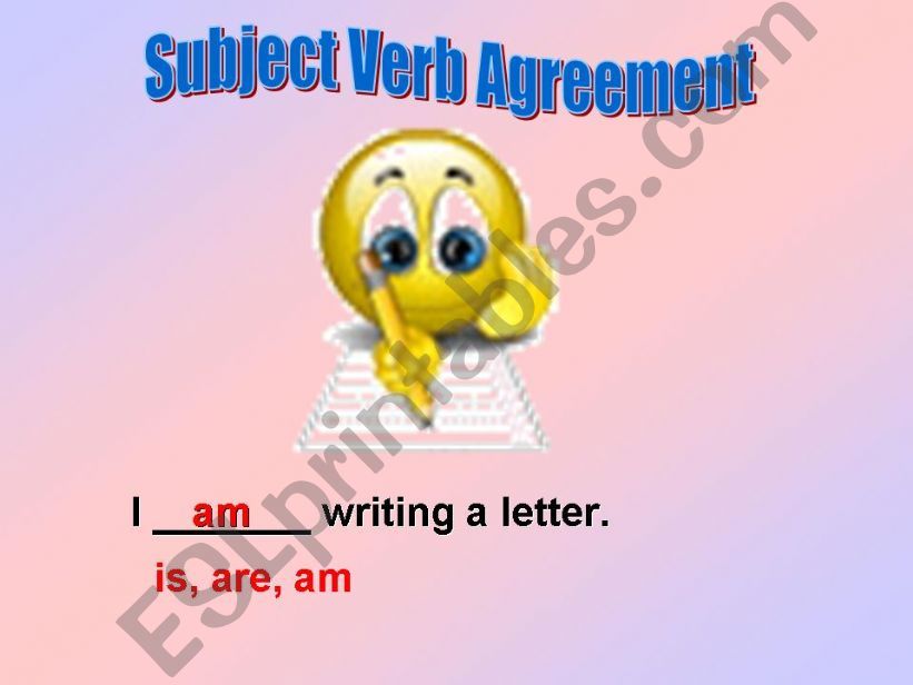 Subject Verb Agreement powerpoint