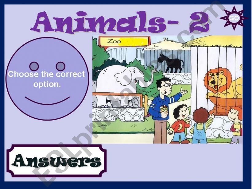 ANIMALS - GAME 2/7 powerpoint