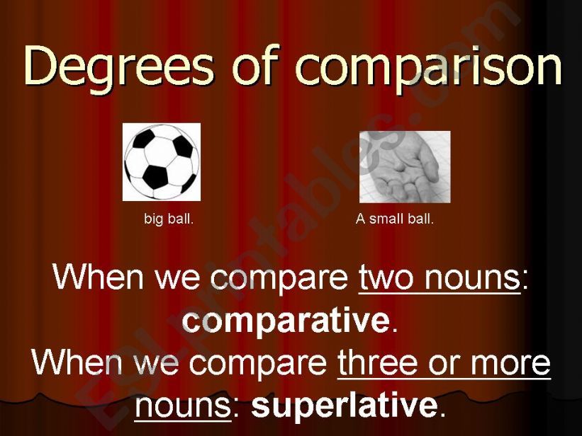 Degrees of comparison powerpoint