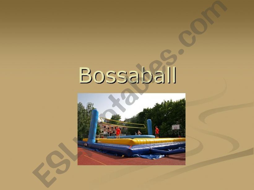 strange sports   BOSSABALL POWERPOINT