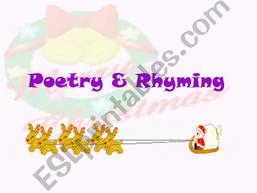 Rhyming powerpoint  powerpoint