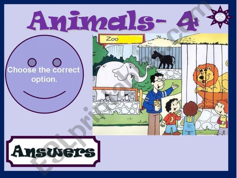 ANIMALS - GAME 4/7 powerpoint
