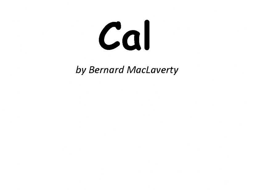 Cal: book versus film part 1/3