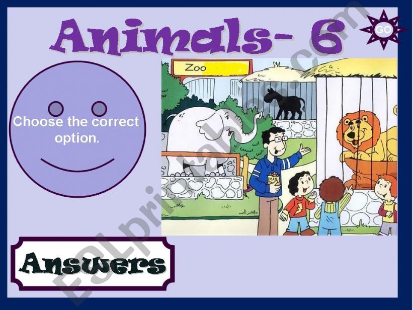 ANIMALS - GAME 6/7 powerpoint