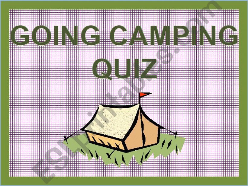 CAMPING_VOCABULARY_QUIZ powerpoint
