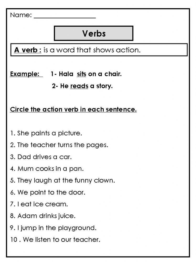 verbs powerpoint