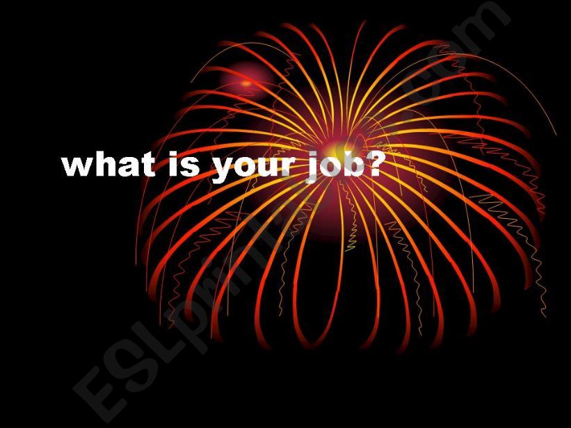 Whats your job? powerpoint