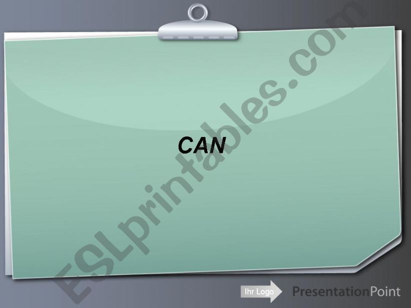 VERB CAN powerpoint