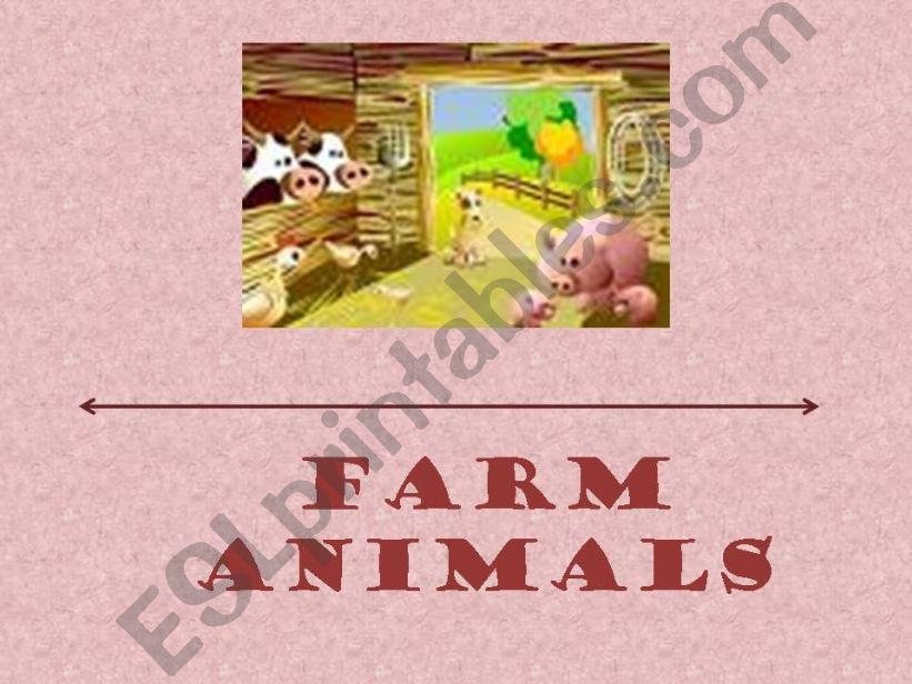 farm animals powerpoint