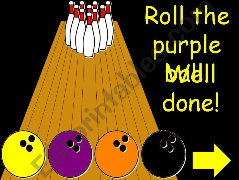 Bowling with Colours - Part 3 (purple and pink)