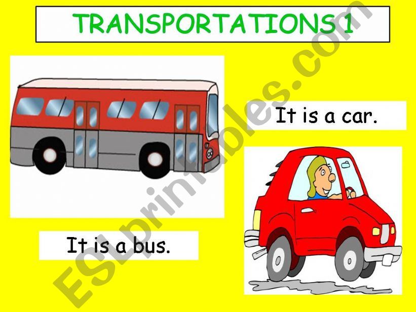 Transportations -What is it? powerpoint
