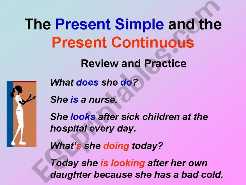 Review and Practice: Present Simple vs Present Continuous