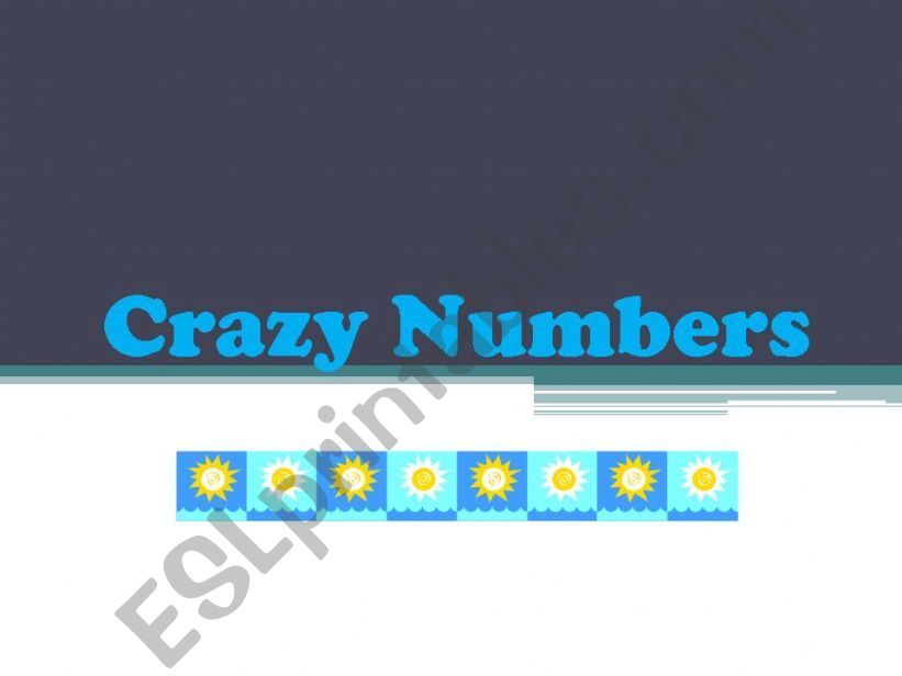 crazy numbers (1 of 2) powerpoint