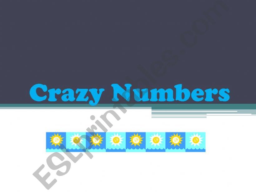 crazy numbers (2 of 2) powerpoint