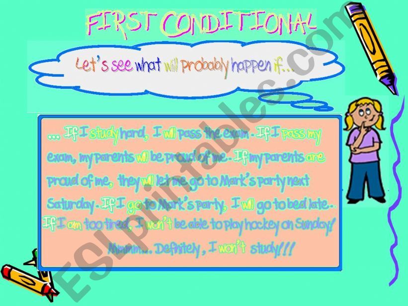 CONDITIONALS 1ST AND 2ND TYPE powerpoint