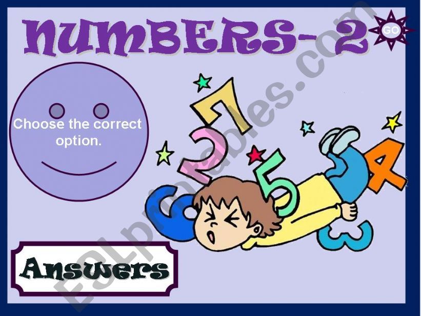 NUMBERS - GAME 2/3 powerpoint