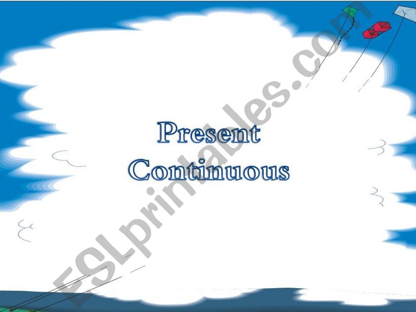 Present continuous powerpoint