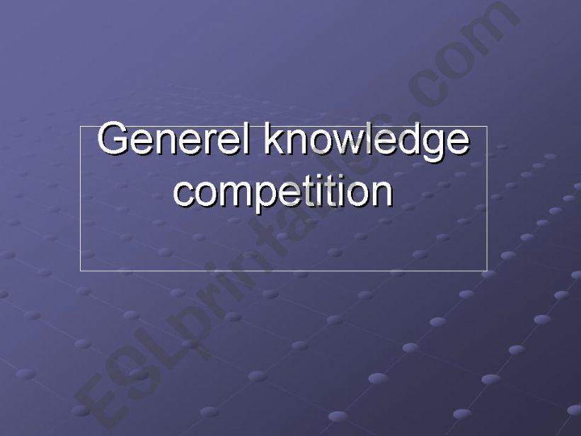 general knowledge powerpoint