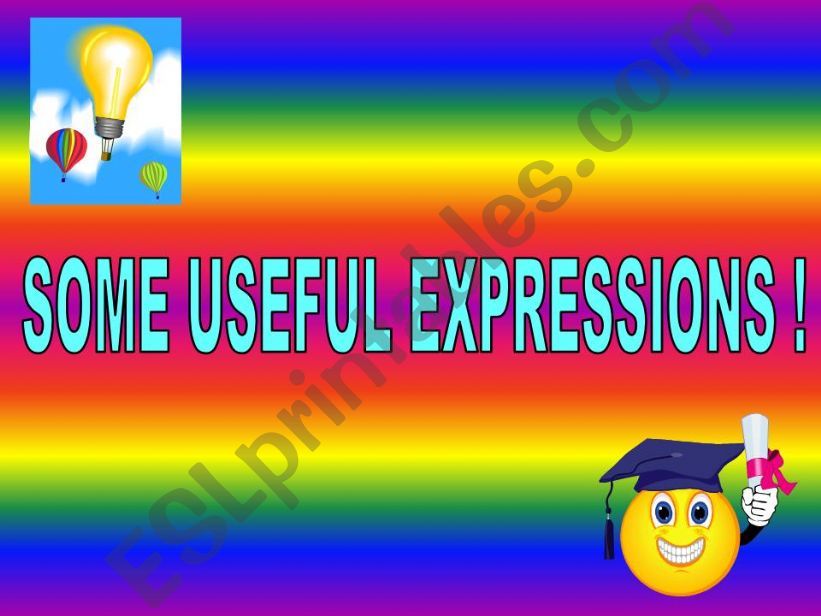 Useful expressions in English powerpoint