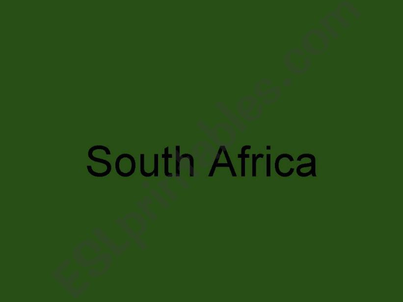 South Africa powerpoint