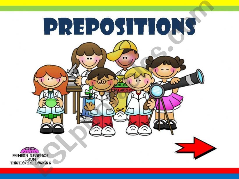 PREPOSITIONS - GAME powerpoint