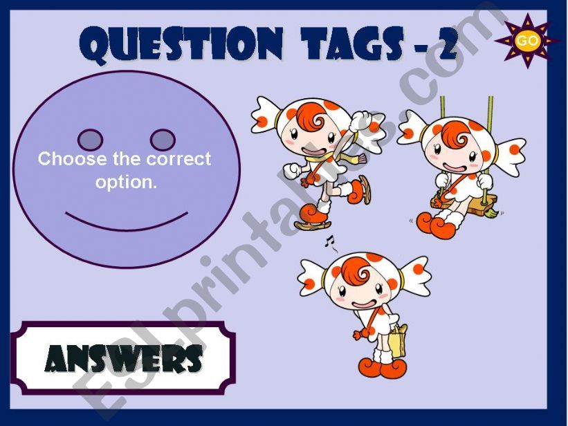 QUESTION TAGS - GAME 2/2 powerpoint