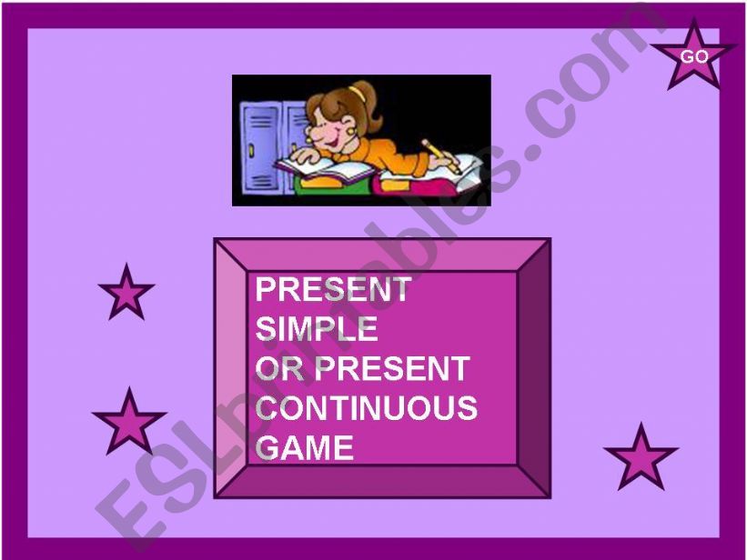 Present Simple or Present Continuous game
