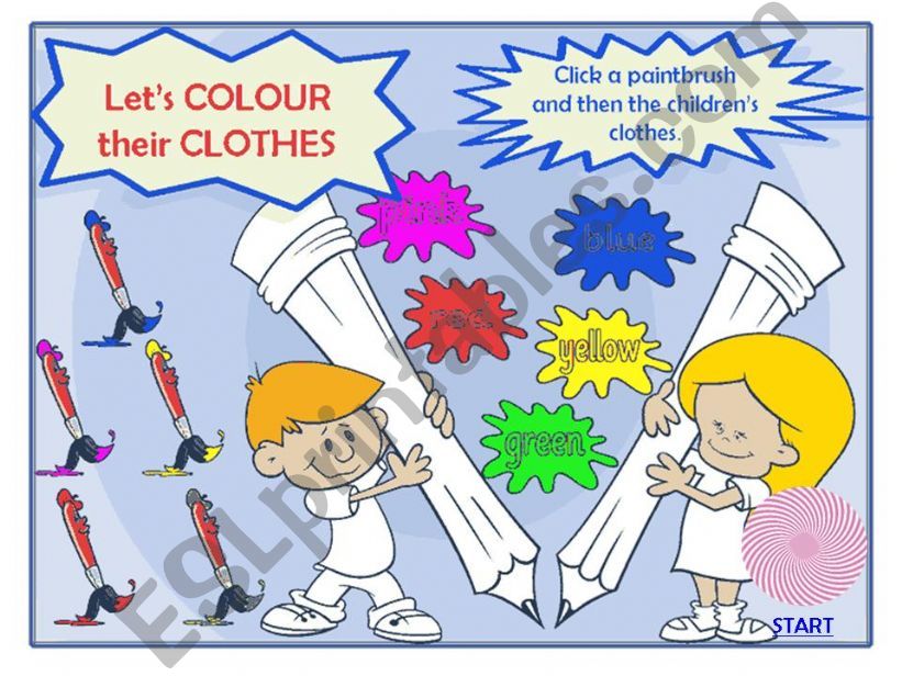 Clothes and Colours for children Part 1 of 3
