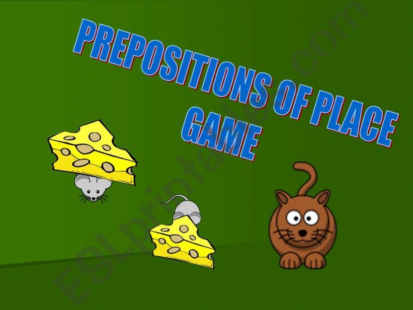 Prepositions GAME  powerpoint
