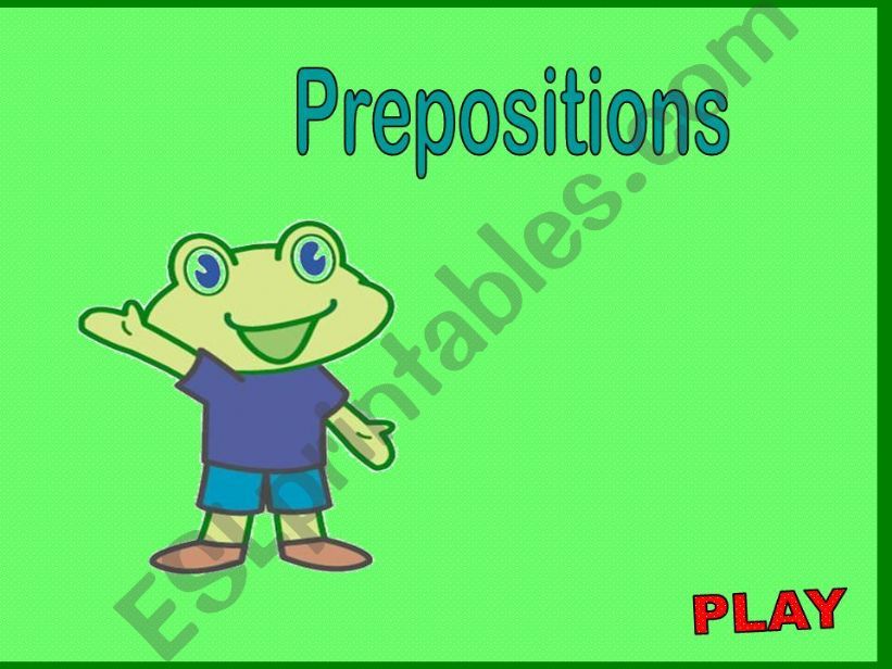 Preposition game powerpoint