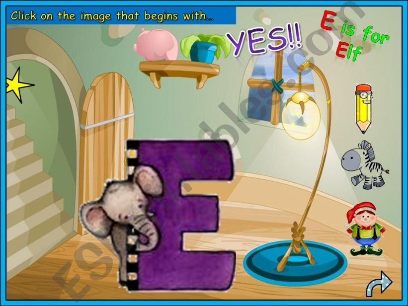 Vowels - letter  E powerpoint