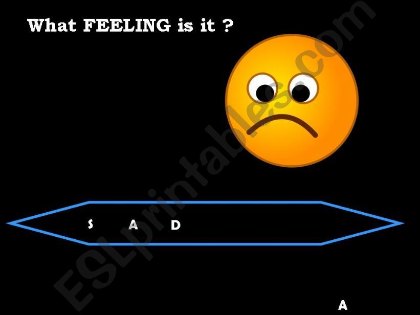 FEELINGS VOCABULARY QUIZ  powerpoint