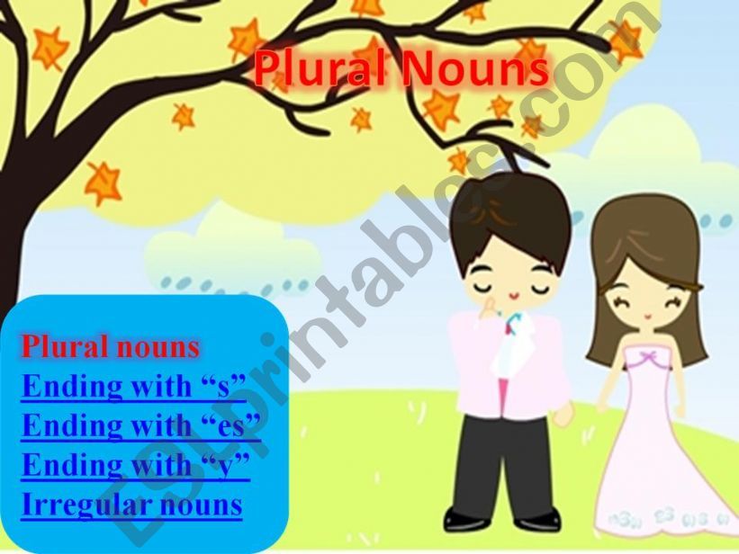 Plural nouns 3/3 powerpoint