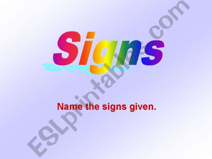 Signs powerpoint