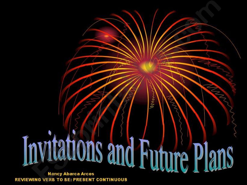 Invitations and Future Plans powerpoint