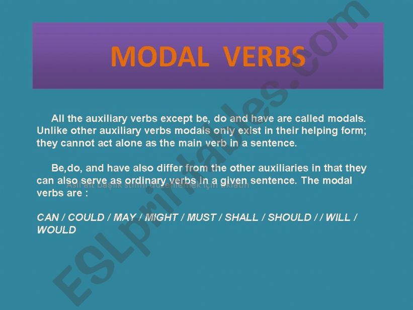 modal verbs powerpoint