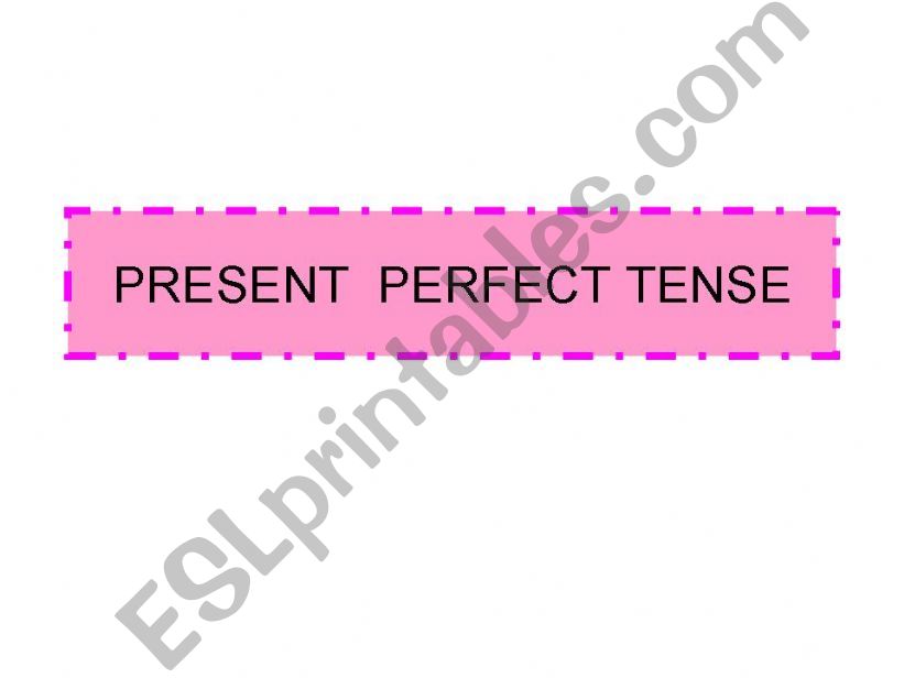Present perfect Tense powerpoint