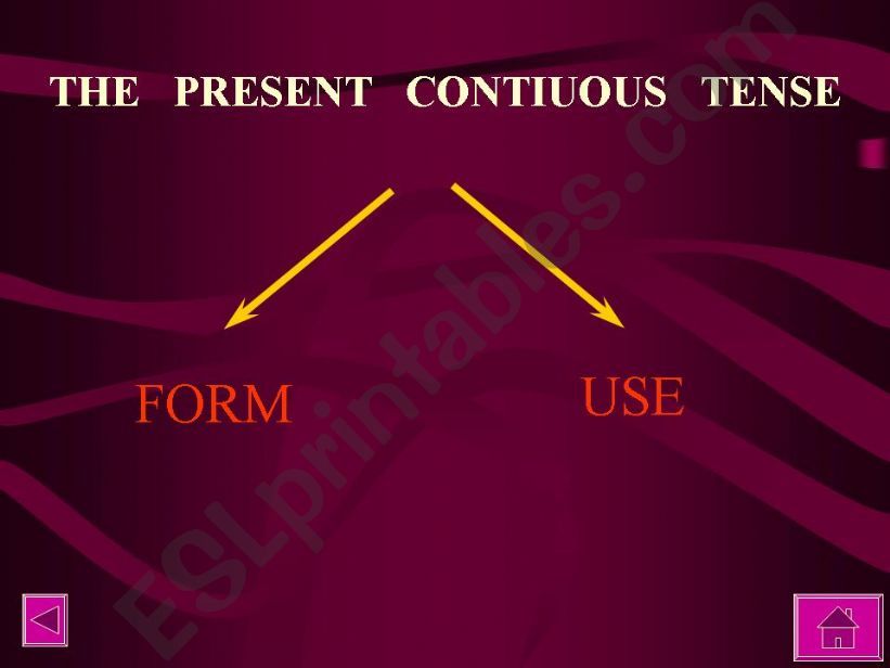 THE   PRESENT   CONTIUOUS   TENSE