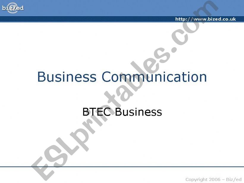 Business Communication powerpoint