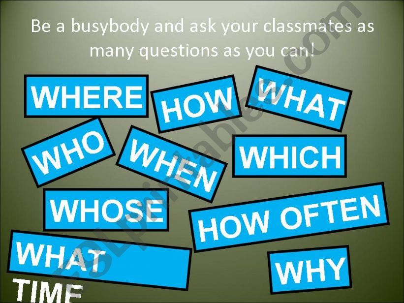 Busybody Students powerpoint