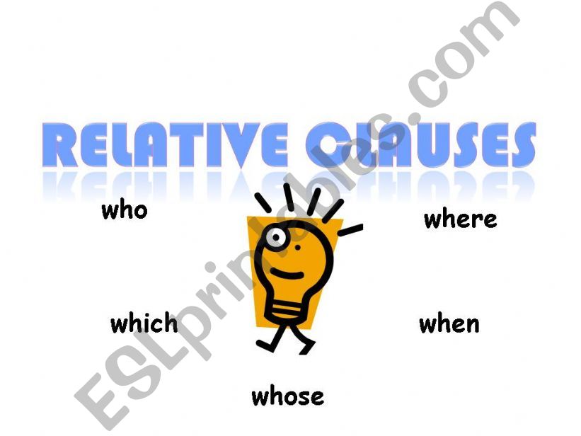 Relative clauses powerpoint