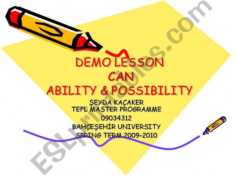 can; possibility & ability powerpoint