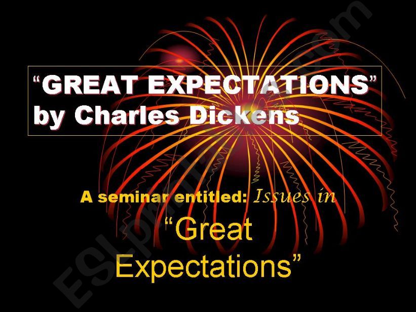 GREAT EXPECTATIONS by Charles Dickens