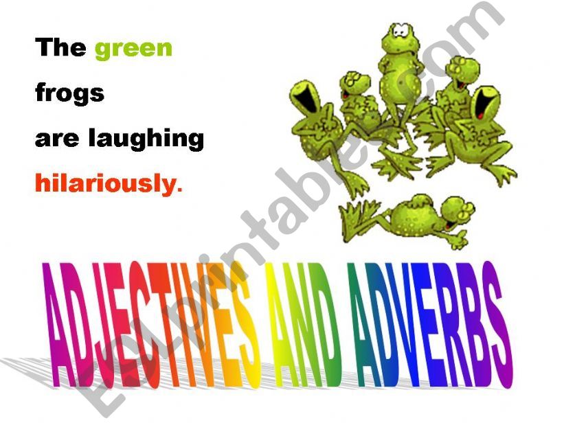 Adjectives versus Adverbs powerpoint